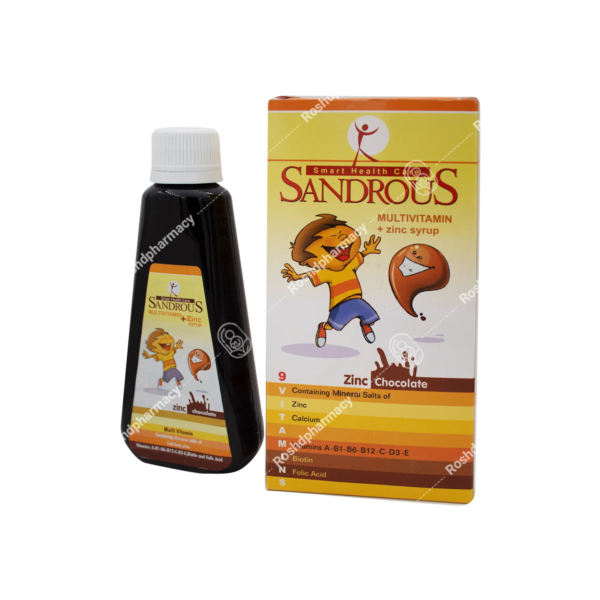 شربت سندروس مولتی ویتامین پلاس زینک