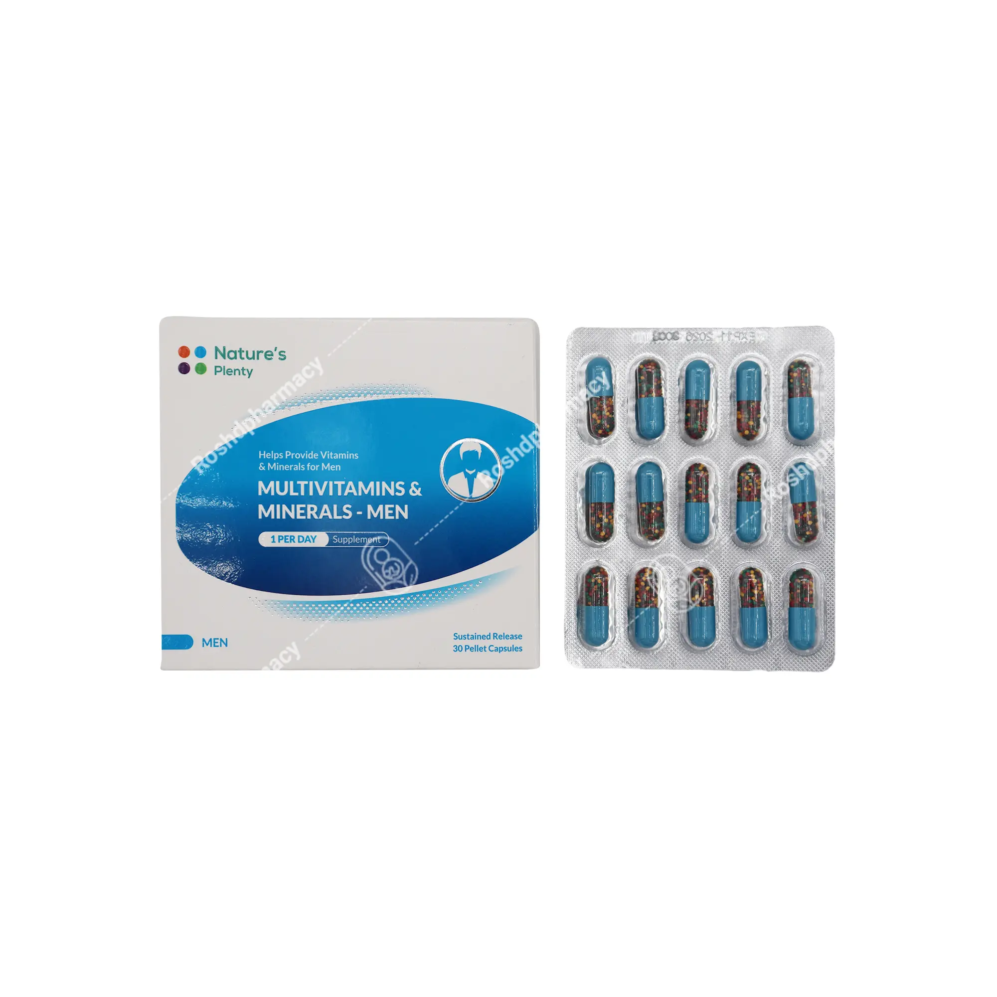 کپسول مولتی ویتامین و مینرال آقایان نیچرز پلنتی