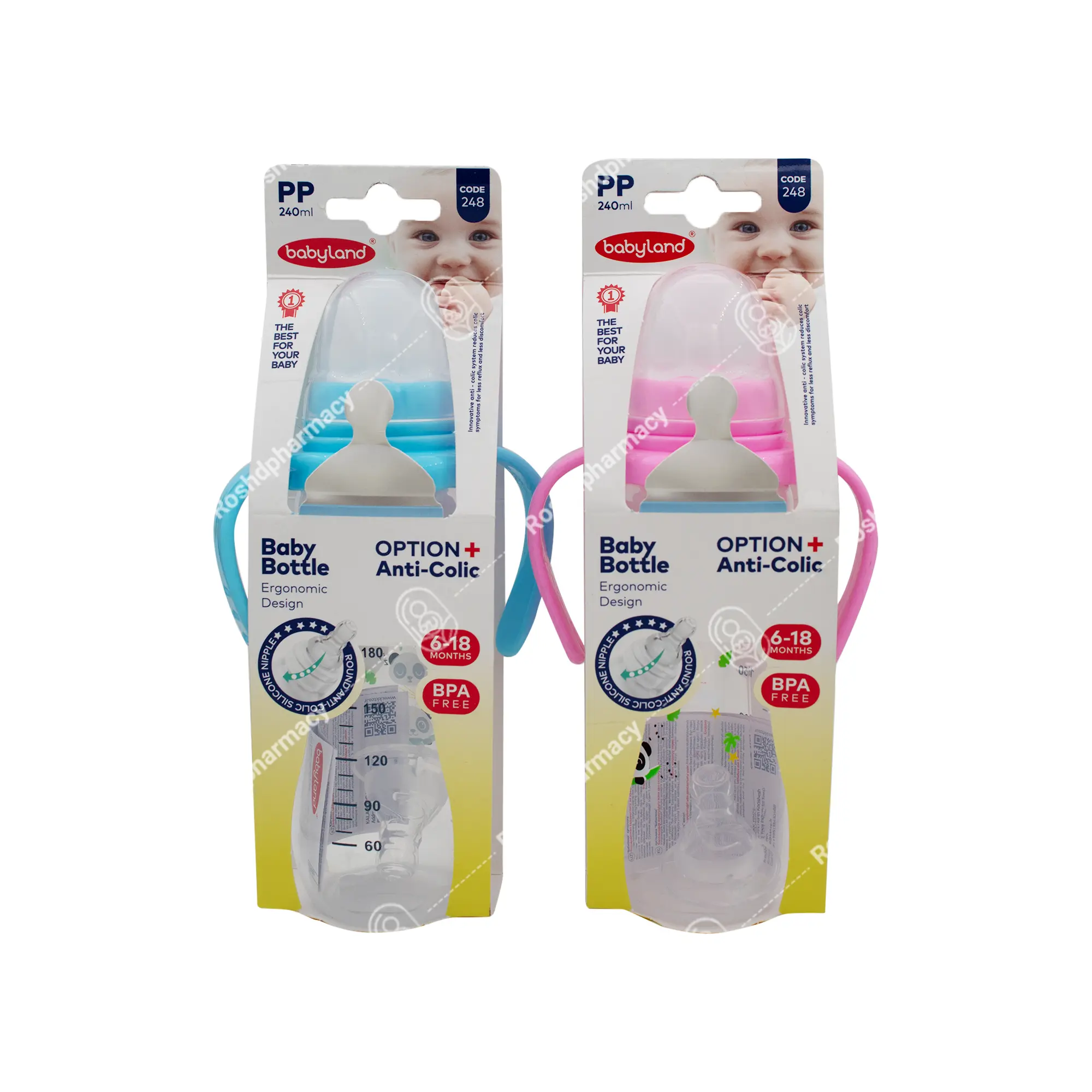 بطری شیرخوری کودک کد ۲۴۸ بیبی لند