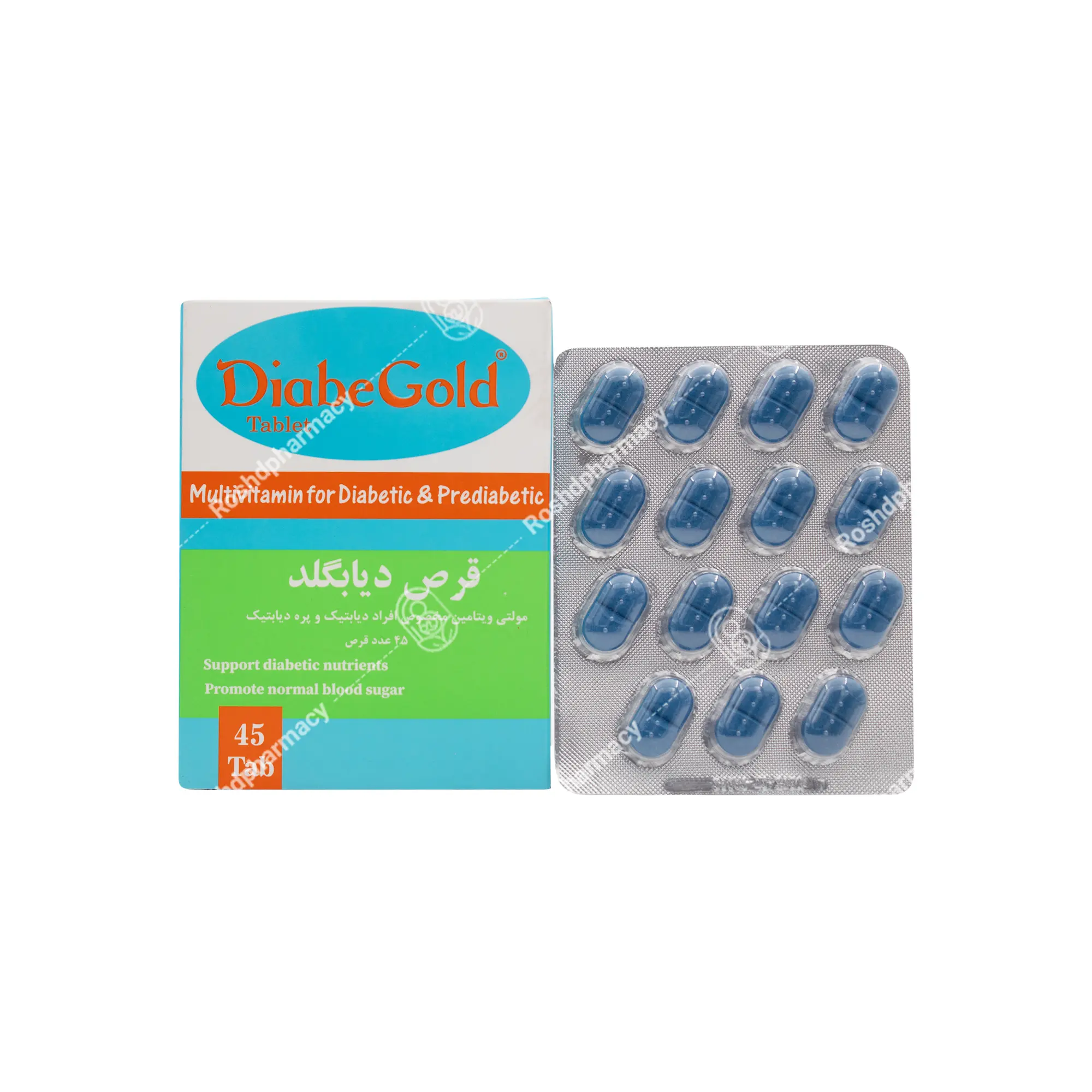 قرص دیابگلد شهاب درمان