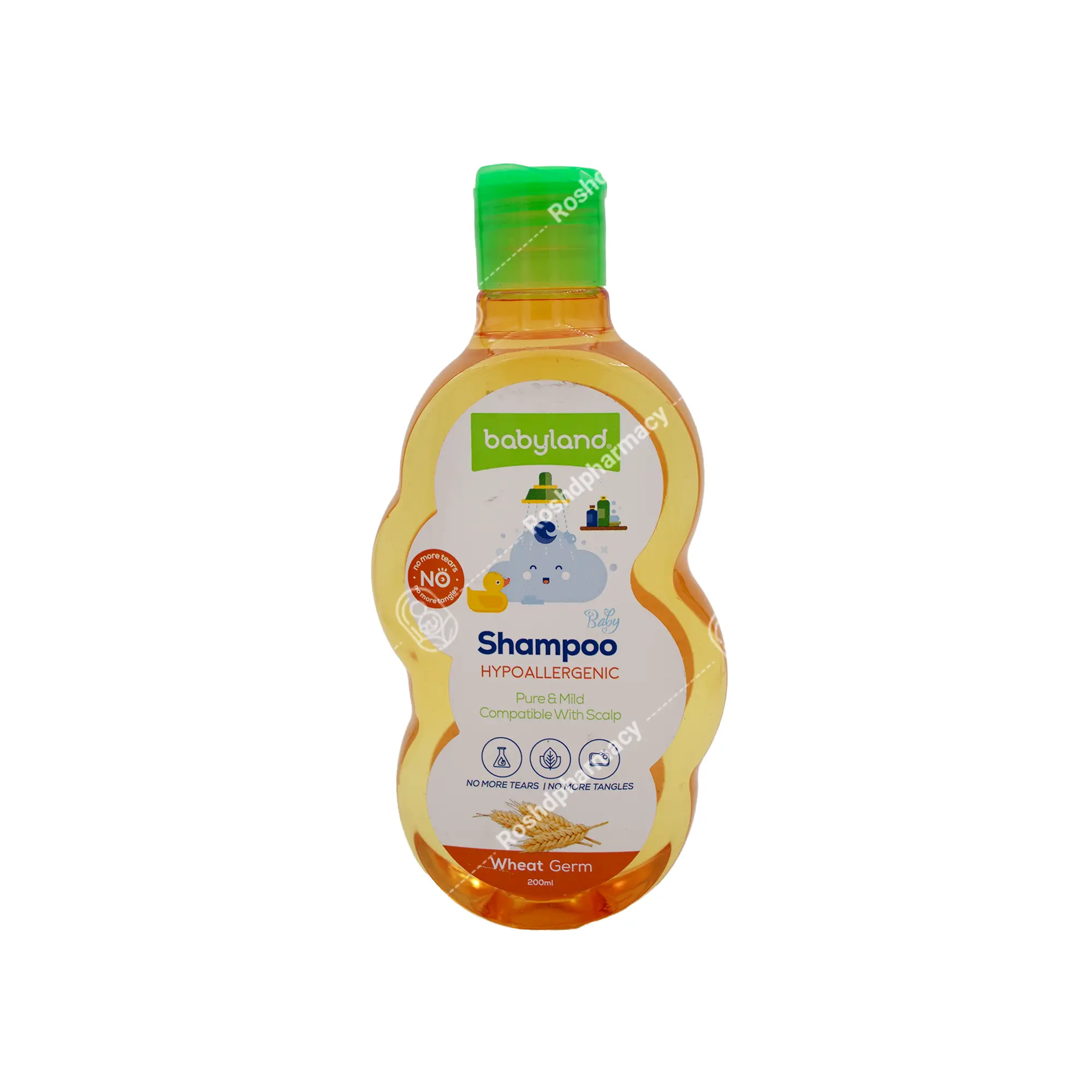شامپو بچه پروتئین جوانه گندم (200 میلی لیتر) بیبی لند