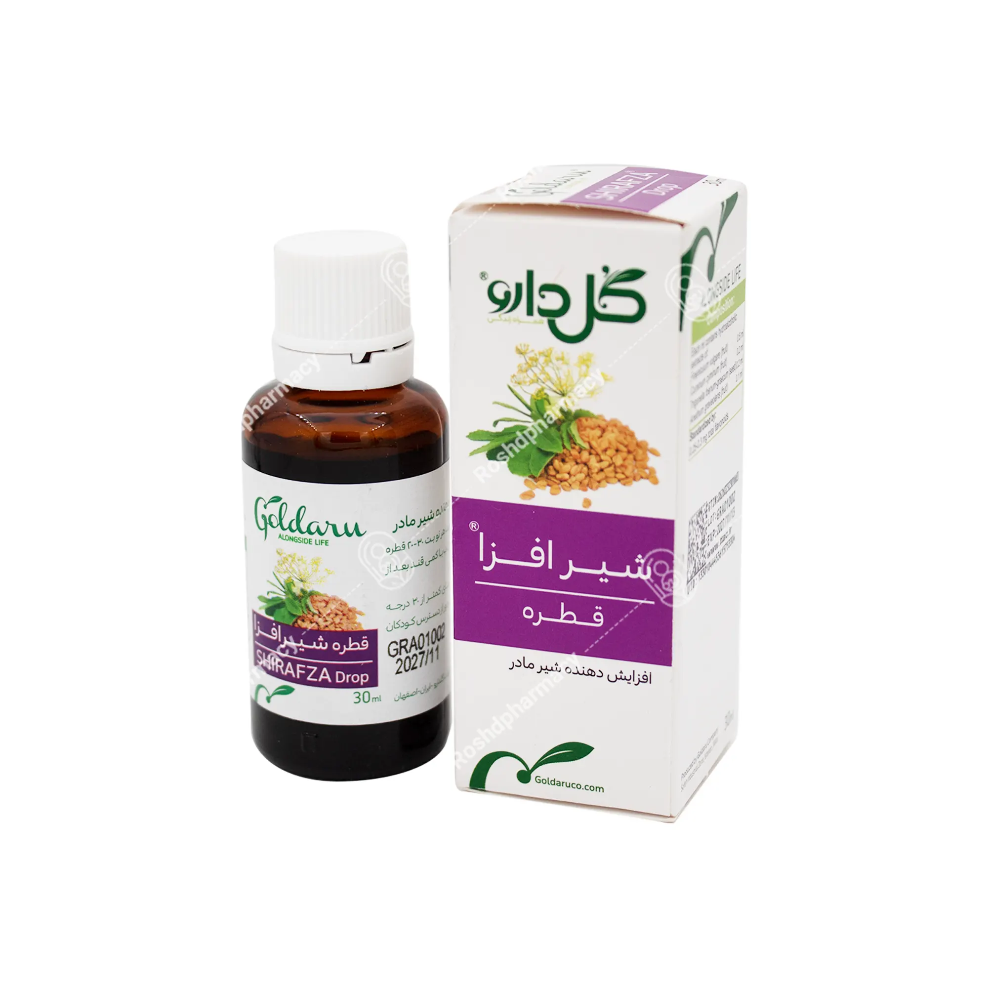 قطره شیرافزا گل دارو