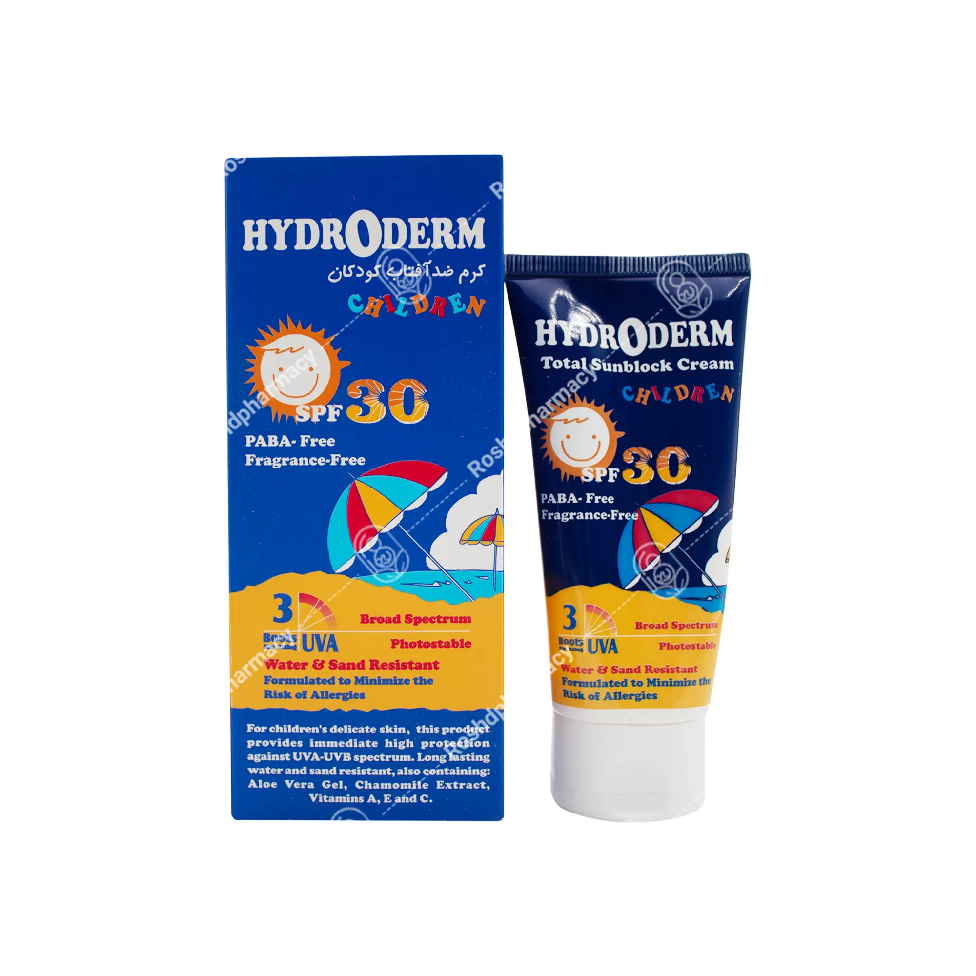 کرم ضد آفتاب کودکان SPF۳۰ هیدرودرم