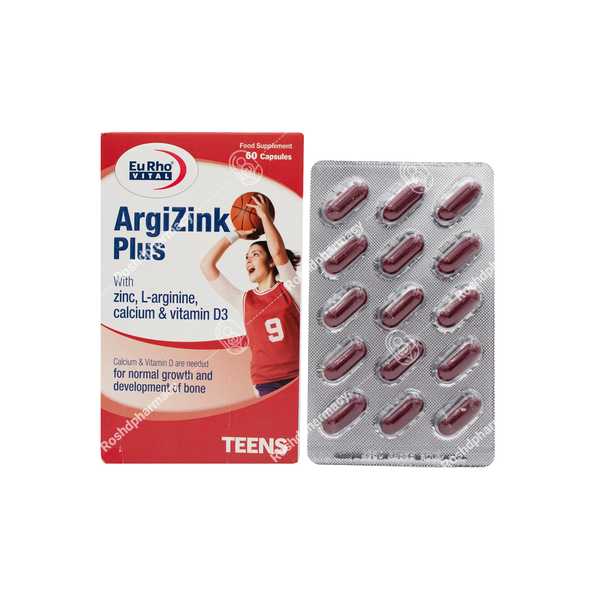 کپسول آرژی زینک پلاس یوروویتال 60 عدد