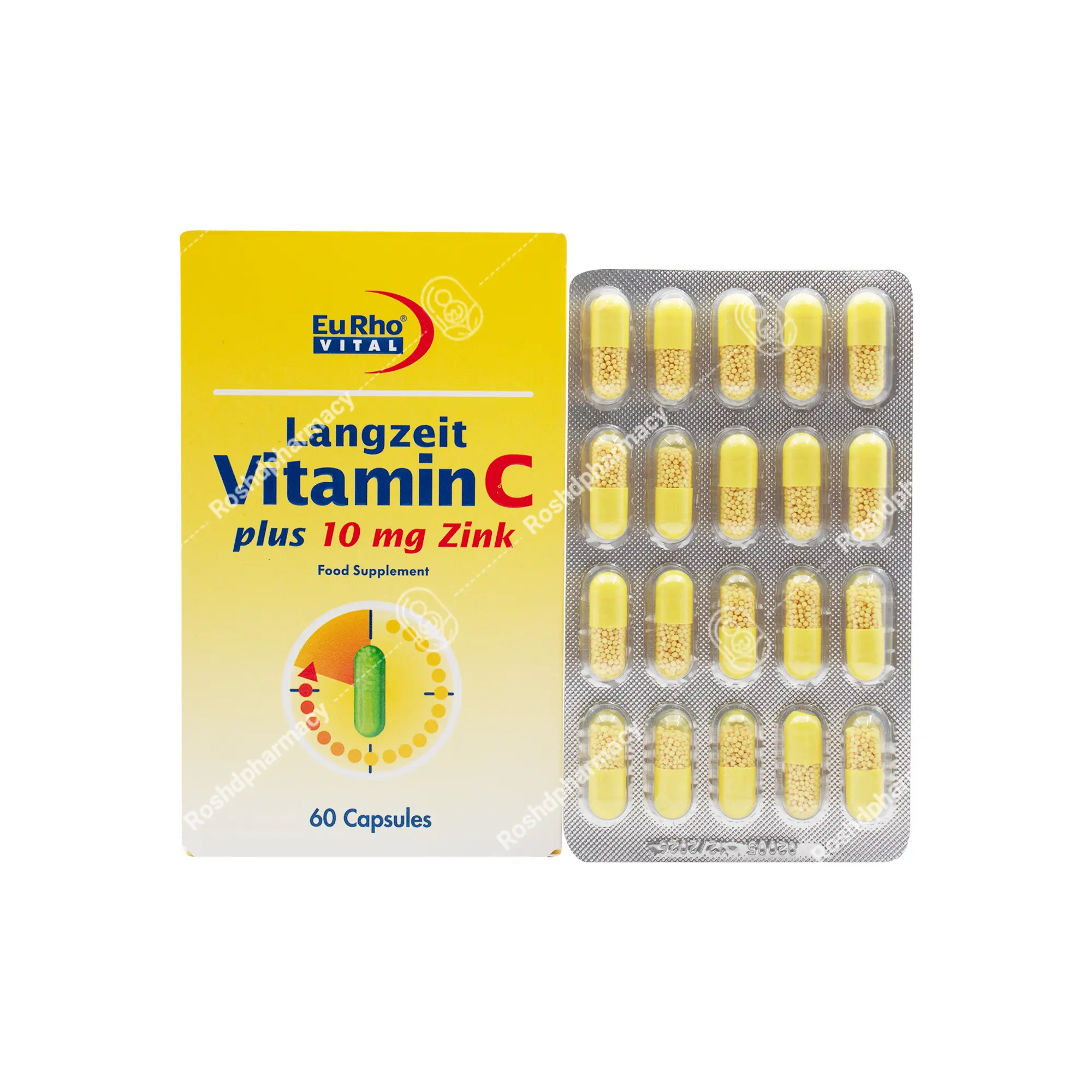 کپسول ویتامین ث پلاس زینک یوروویتال