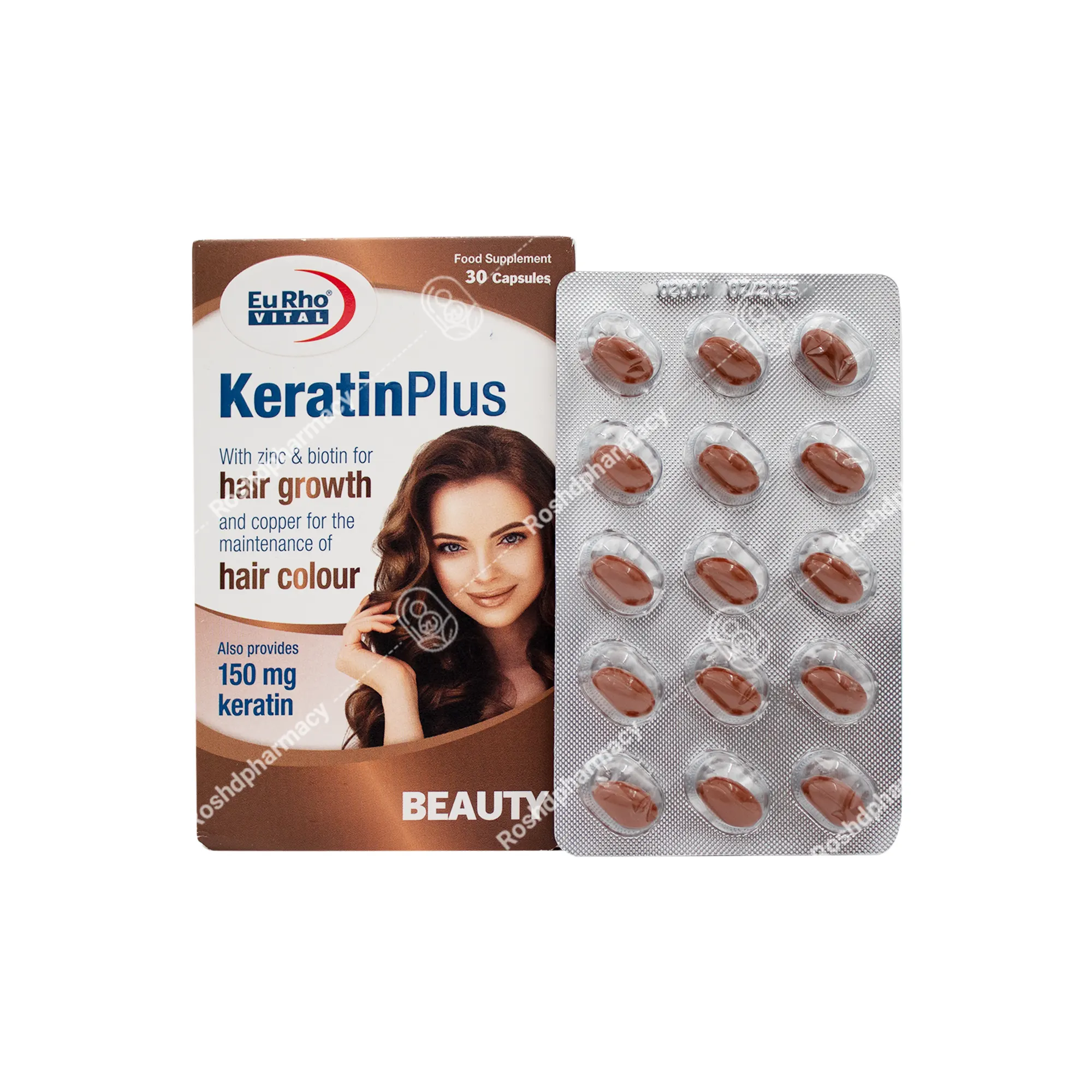 قرص کراتین پلاس 30 عددی یوروویتال