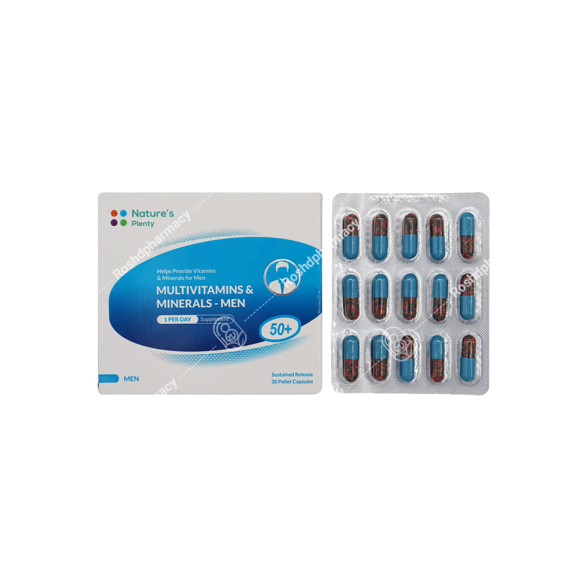مولتی ویتامین و مینرال آقایان بالای 50 سال نیچرزپلنتی
