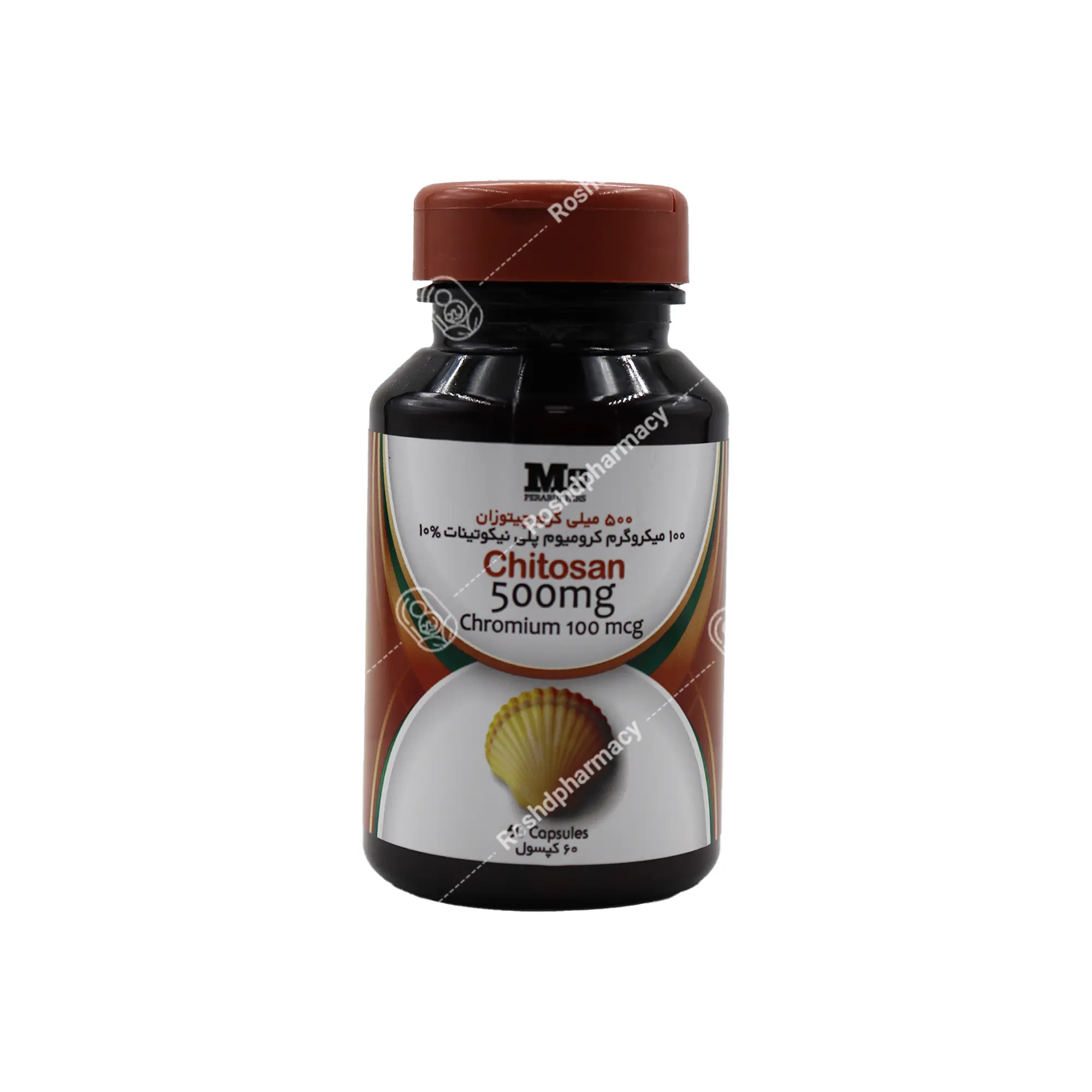 کپسول چیتوزان ام پلاس 500 میلی گرم 60 عدد