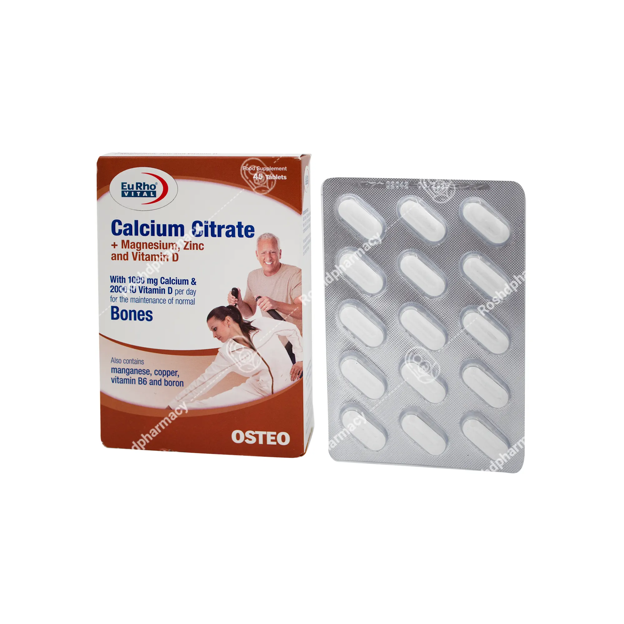 قرص کلسیم سیترات یوروویتال