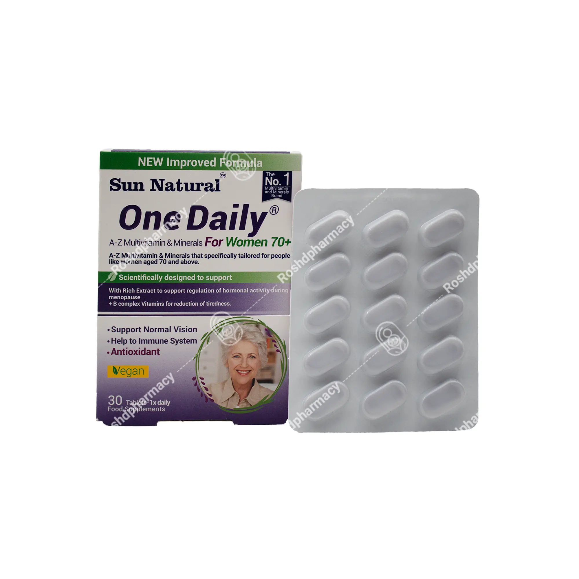 قرص مولتی ویتامین و مینرال وان دیلی بانوان بالای 70 سال