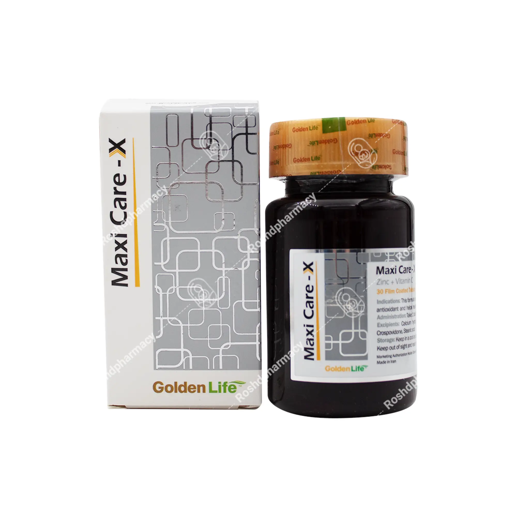 قرص ماکسیکر ایکس زینک و ویتامین سی گلدن لایف