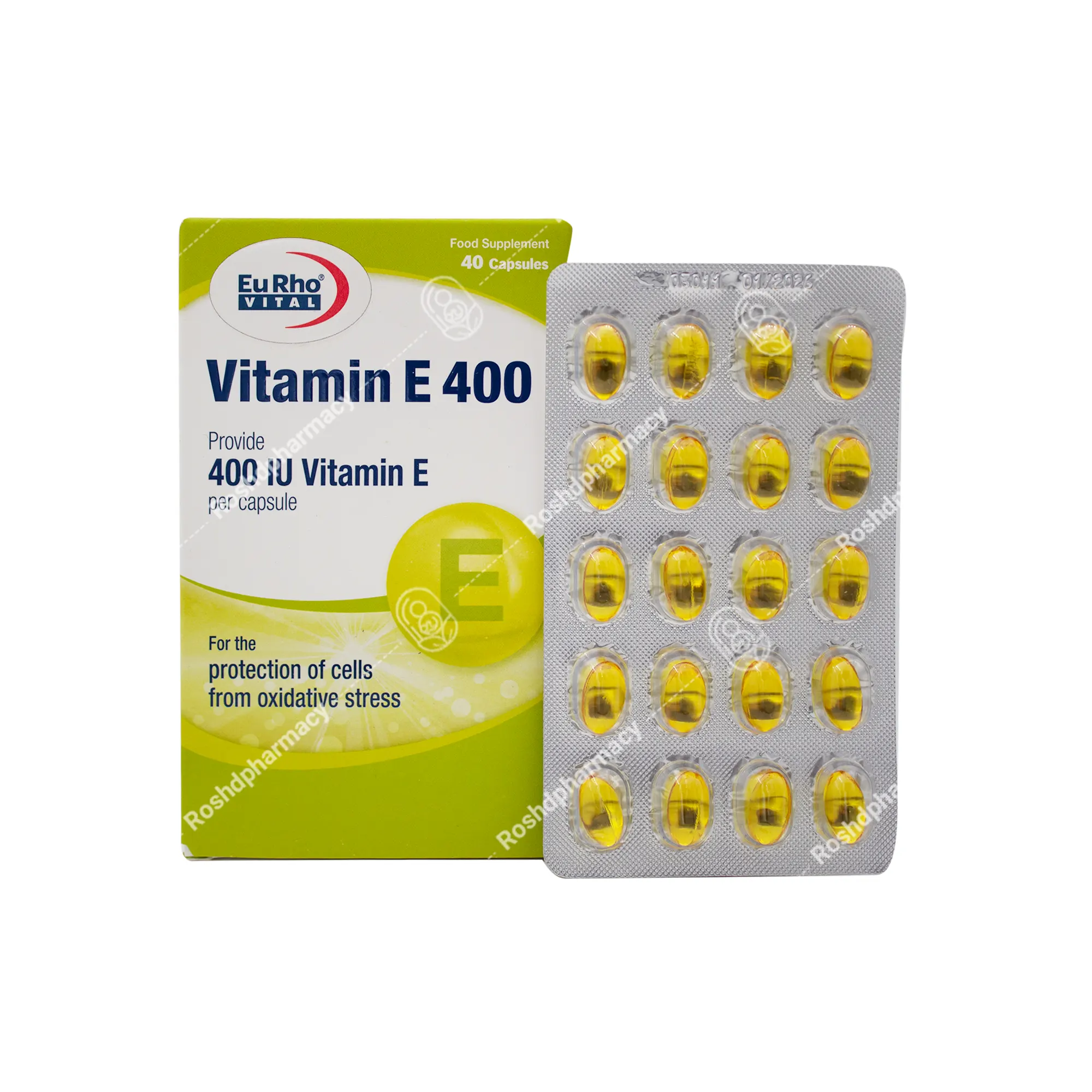 کپسول ویتامین ای یوروویتال 400 واحدی یوروویتال