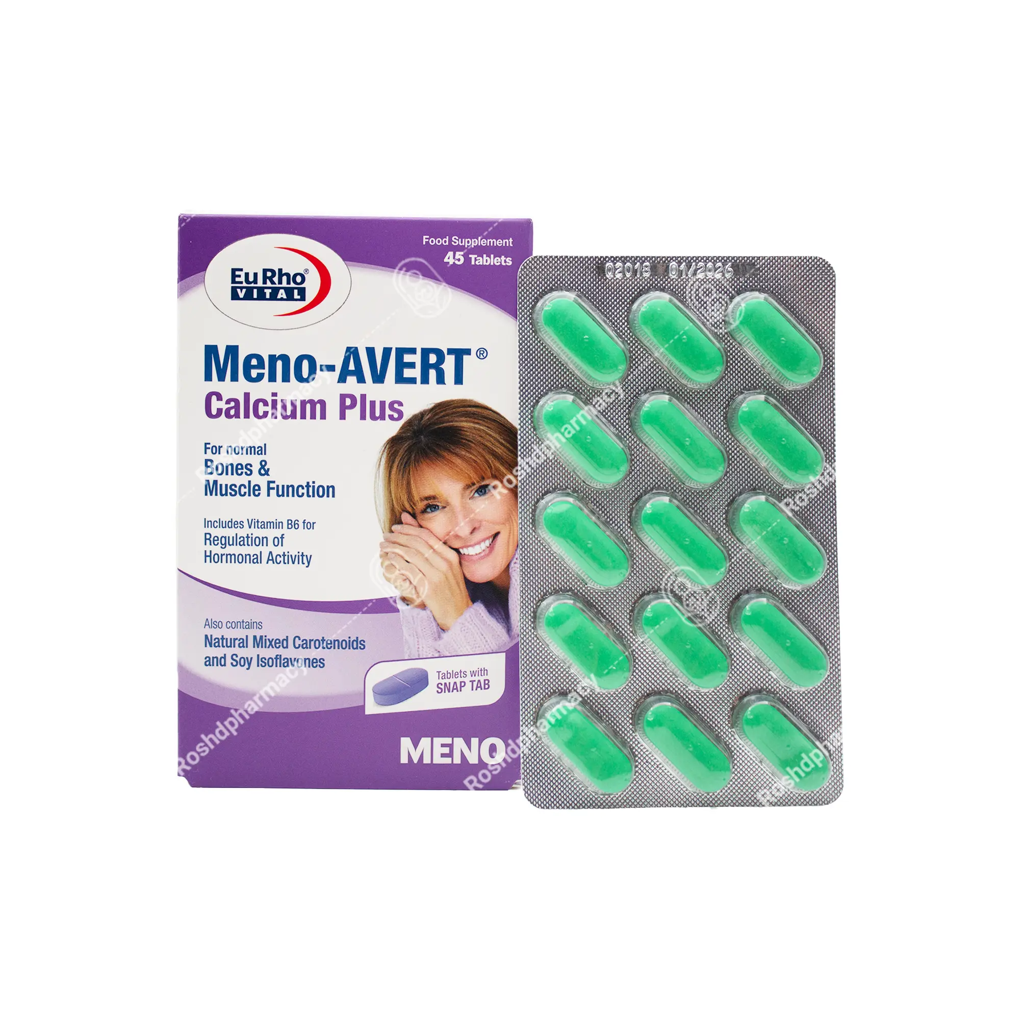 منو اورت کلسیم پلاس یوروویتال