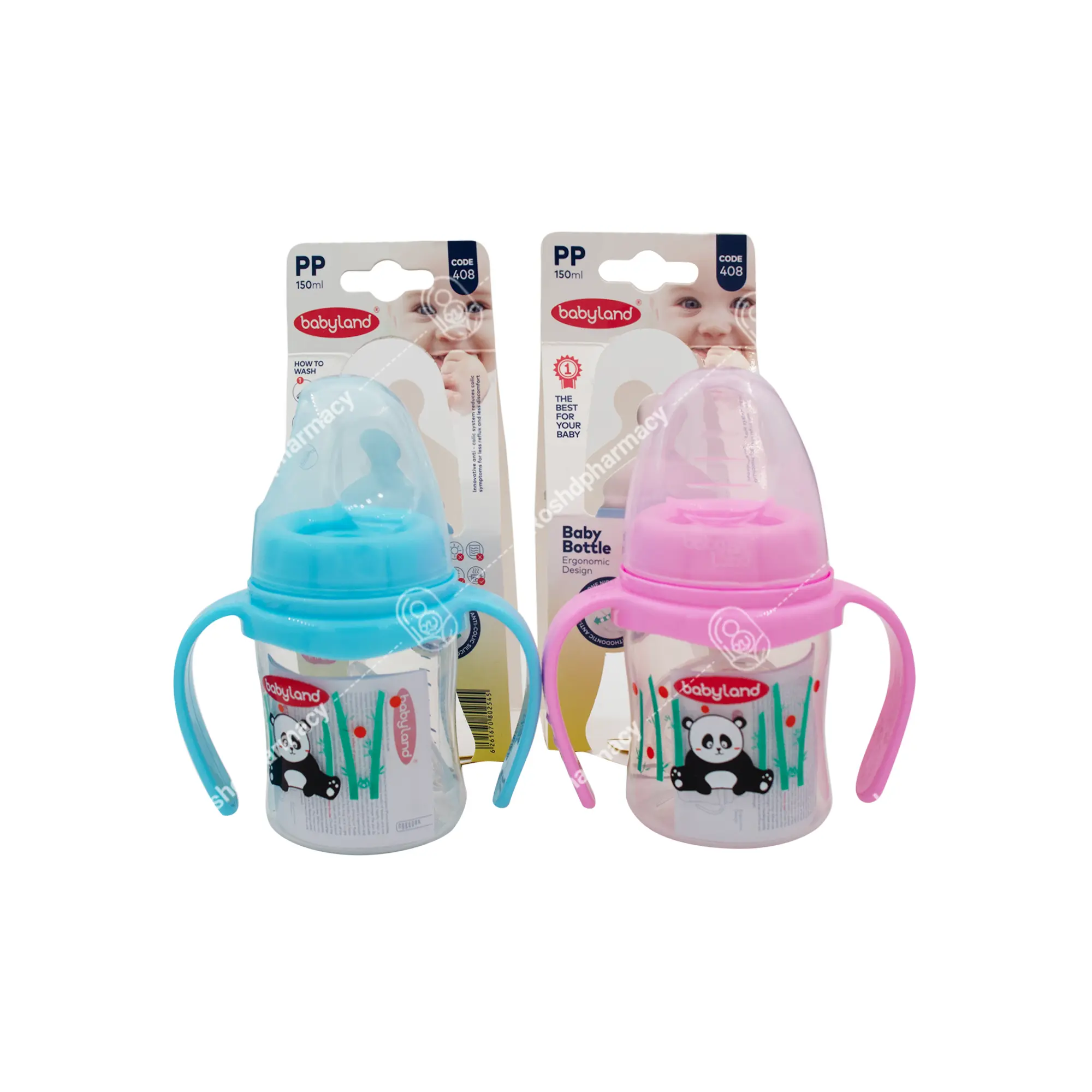 شیشه شیر آنتی کولیک بیبی لند کد 408