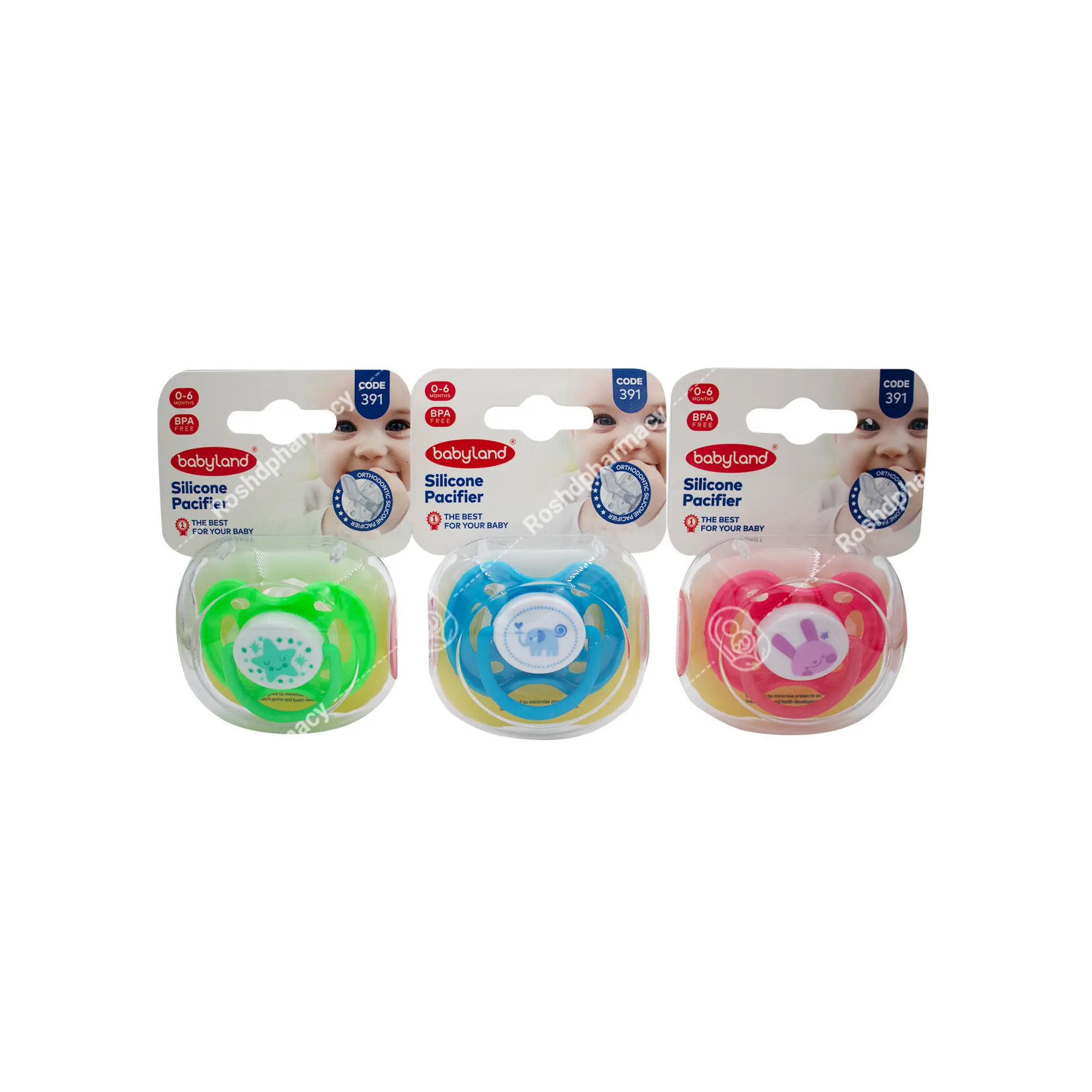 پستانک کودک ارتودنسی کد ۳۹۱ بیبی لند